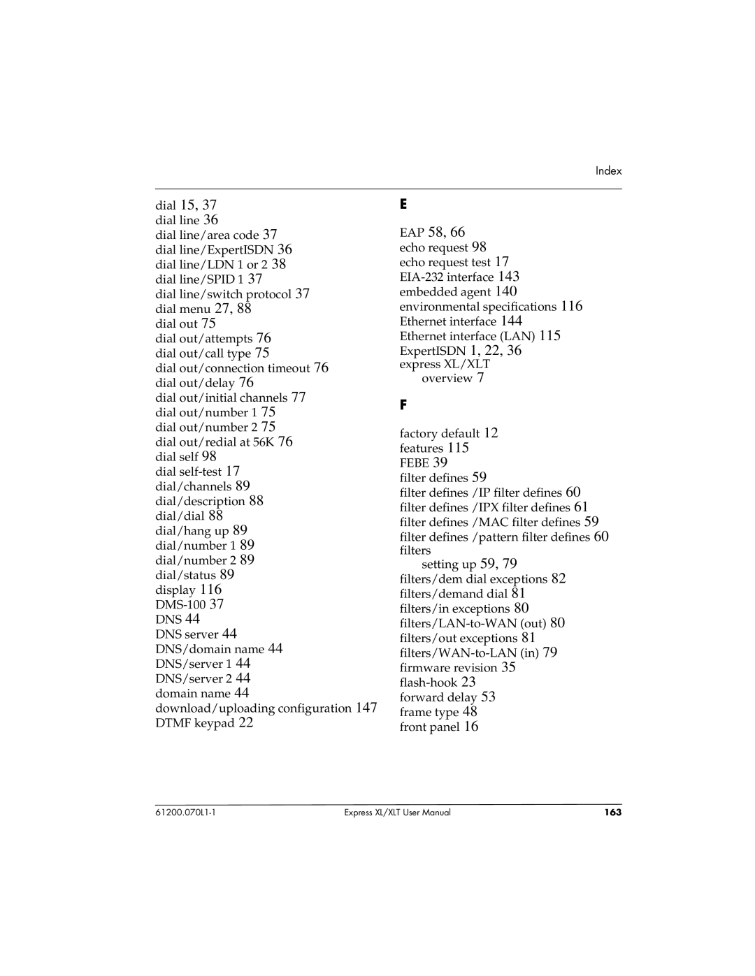 ADTRAN 1200070L2, 1200070L1 user manual 163 