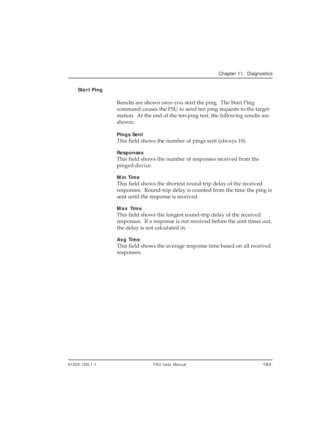 ADTRAN 1200130L2, 1200130L1 user manual This field shows the number of pings sent always 