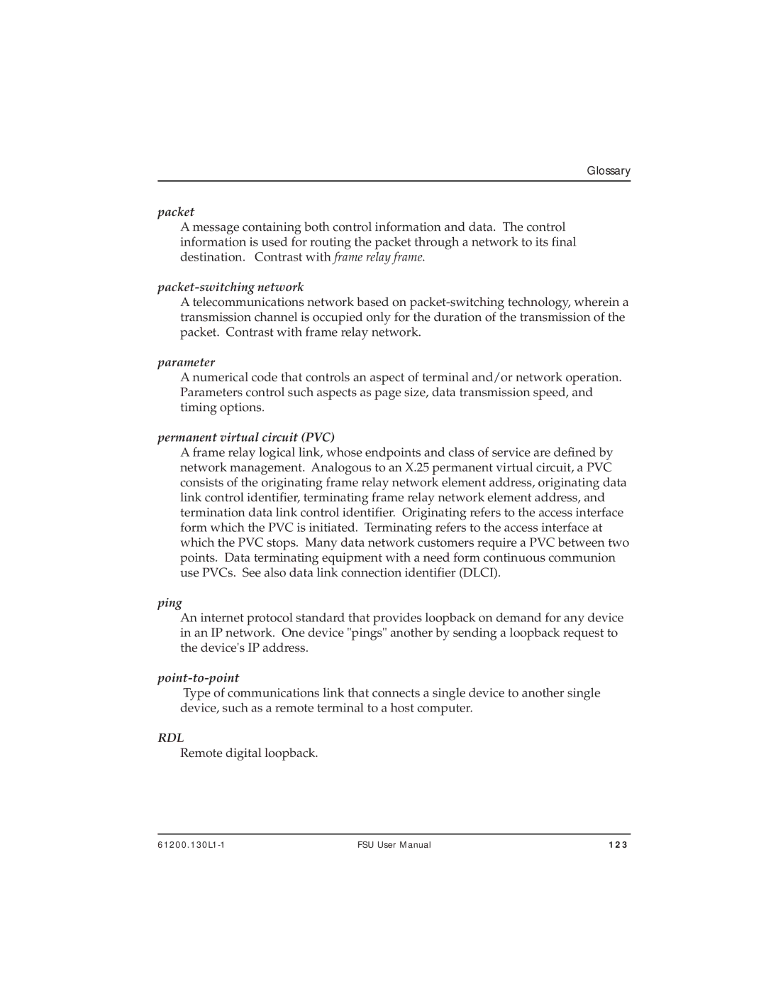 ADTRAN 1200130L2, 1200130L1 user manual Rdl 