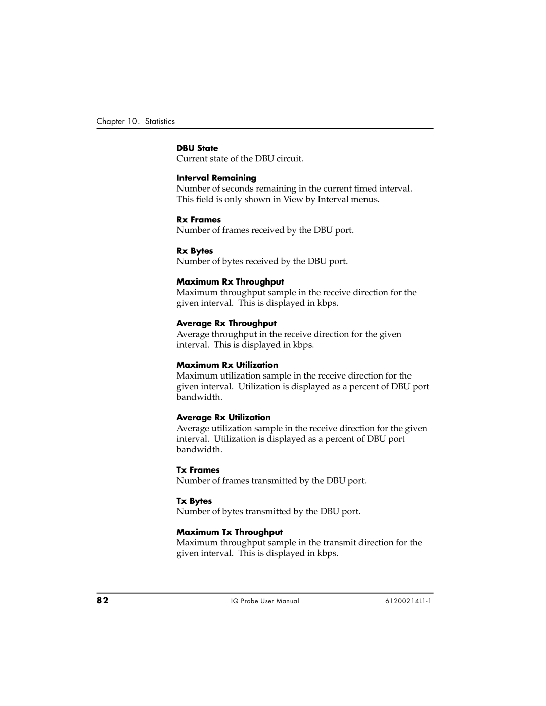 ADTRAN 1204002L1, 1200214L1, 1204006L1 user manual Current state of the DBU circuit 