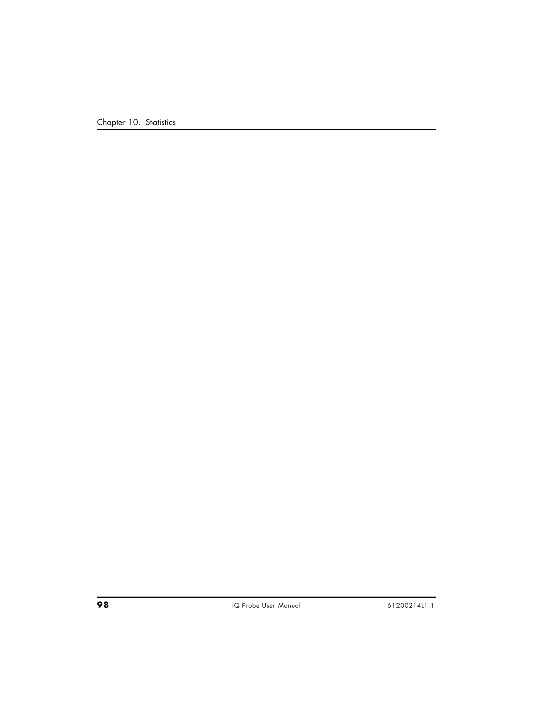 ADTRAN 1204006L1, 1200214L1, 1204002L1 user manual Statistics 