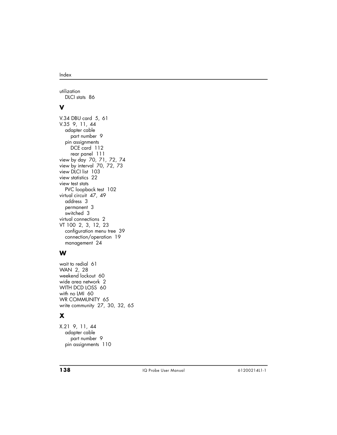 ADTRAN 1200214L1, 1204002L1, 1204006L1 user manual 138 