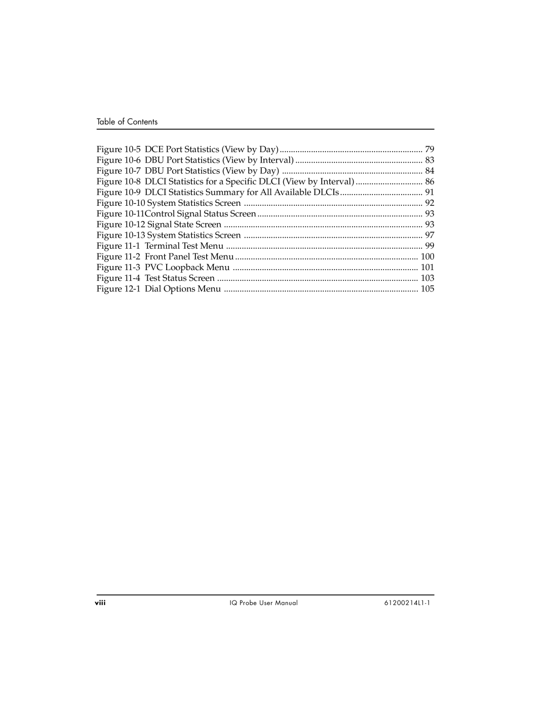 ADTRAN 1200214L1, 1204002L1, 1204006L1 user manual System Statistics Screen 