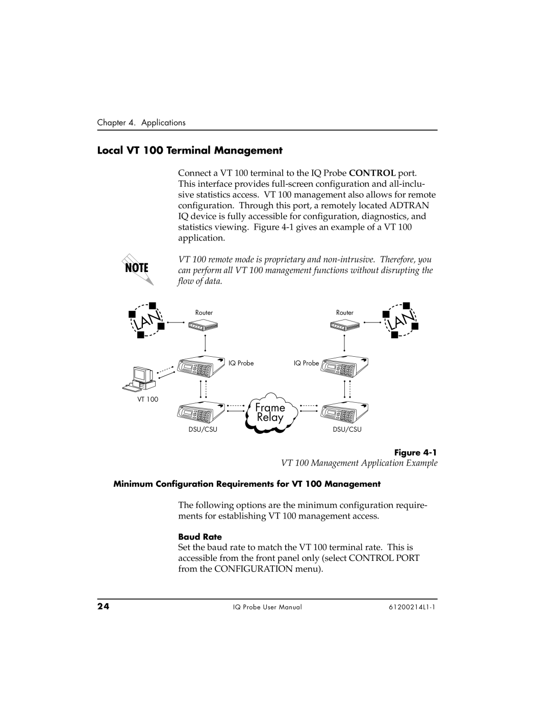 ADTRAN 1204006L1, 1200214L1, 1204002L1 user manual Applications, Baud Rate 