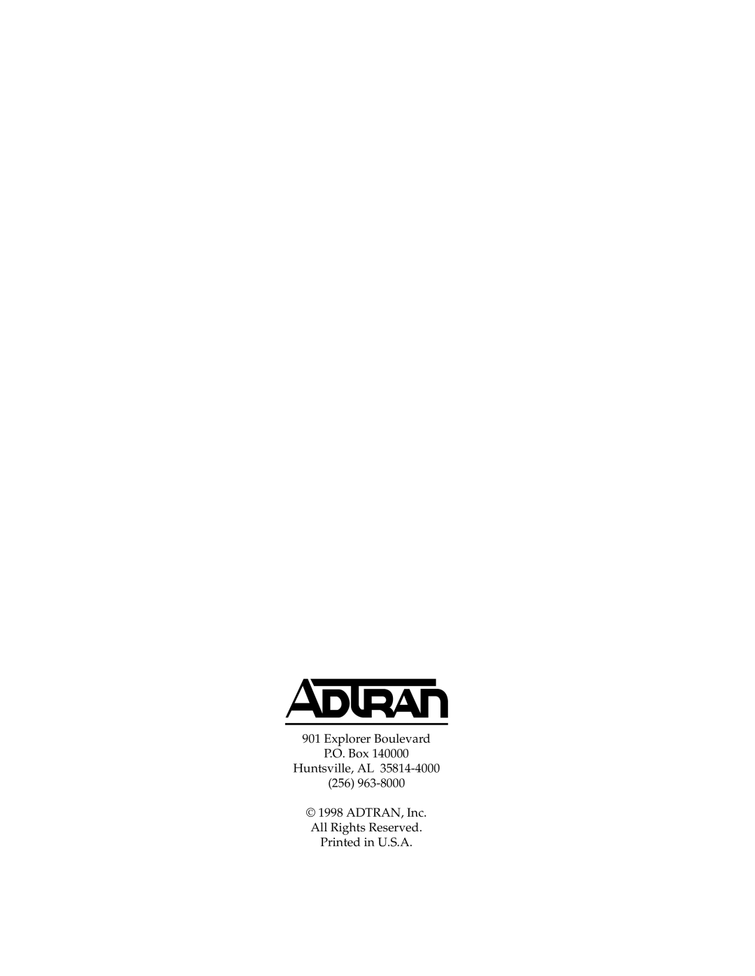 ADTRAN 1200263L1-1.2A user manual 