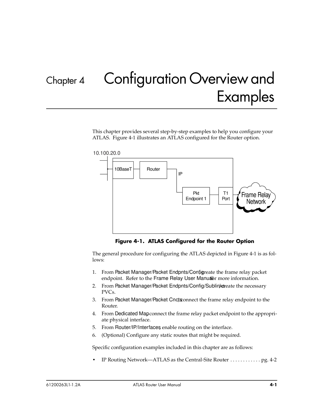 ADTRAN 1200263L1-1.2A user manual Configuration Overview and Examples 