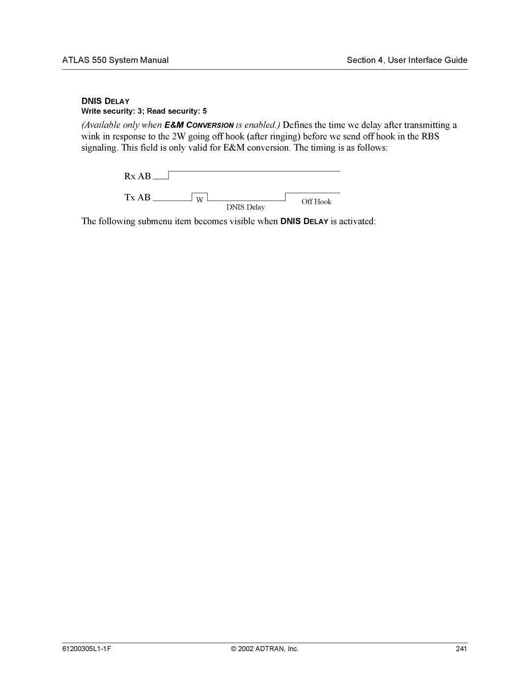 ADTRAN 1200305L1 system manual Rx AB Tx AB 