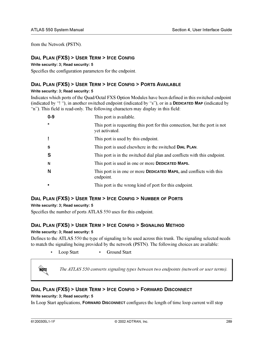 ADTRAN 1200305L1 system manual From the Network Pstn 