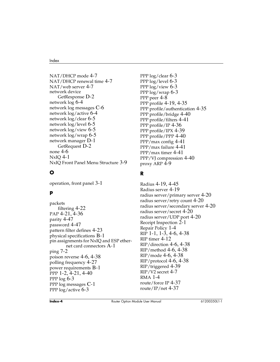 ADTRAN 1200350L1 user manual PAP 4-21 