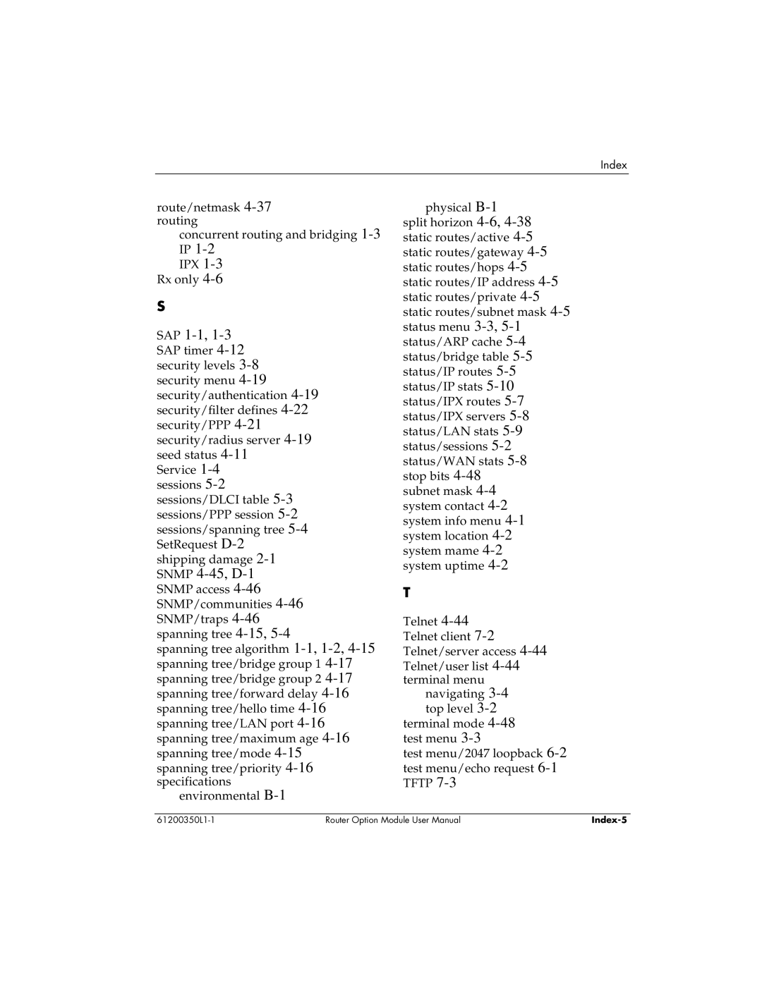 ADTRAN 1200350L1 user manual SAP 1-1 