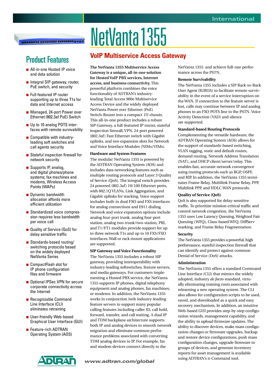 ADTRAN manual NetVanta1355 