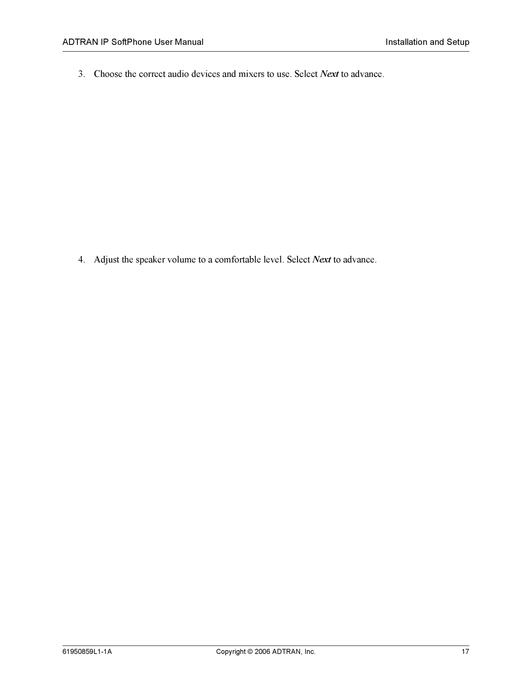 ADTRAN 1950859L1 user manual Installation and Setup 