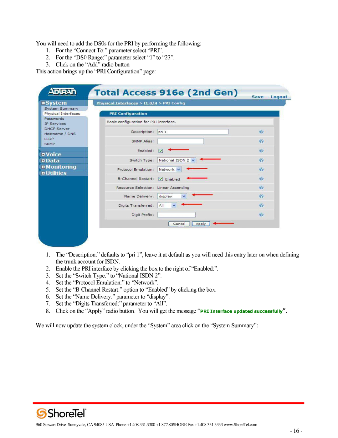 ADTRAN 220T1 manual 