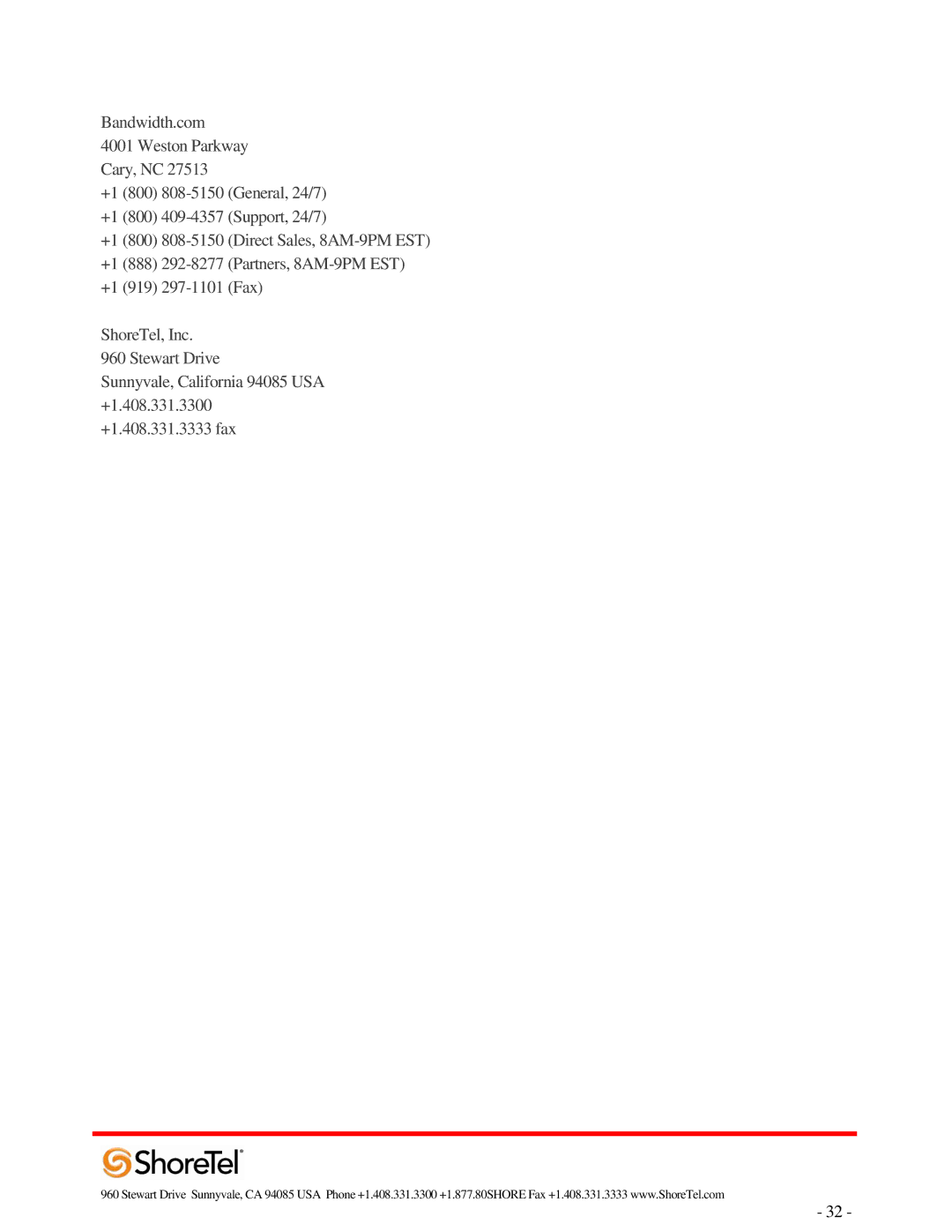 ADTRAN 220T1 manual Bandwidth.com 