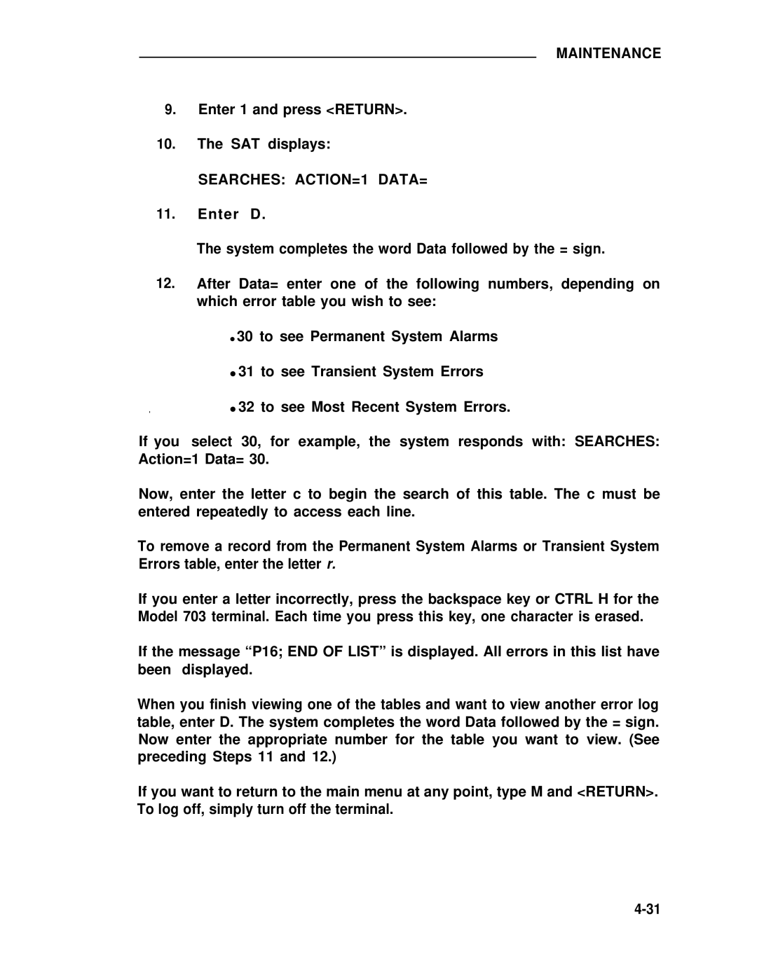 ADTRAN 25 manual Maintenance 