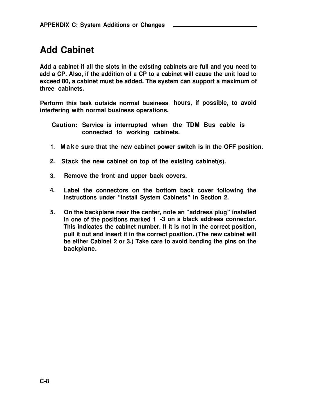 ADTRAN 25 manual Add Cabinet 