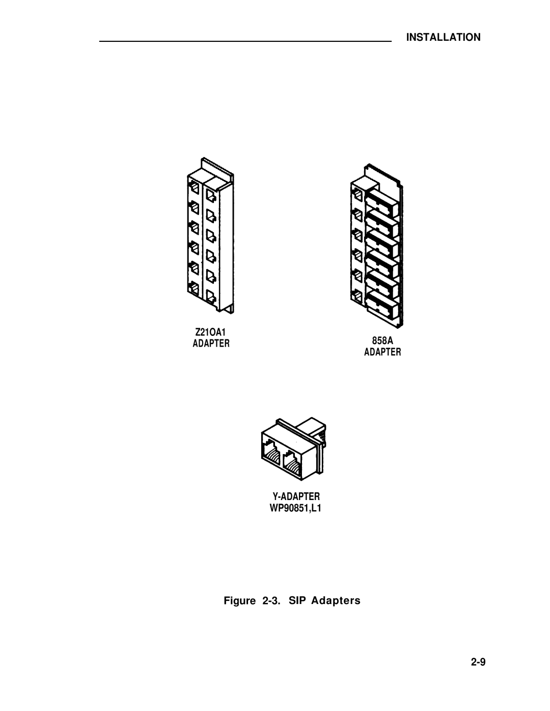 ADTRAN 25 manual ADAPTER858A Adapter, SIP Adapters 