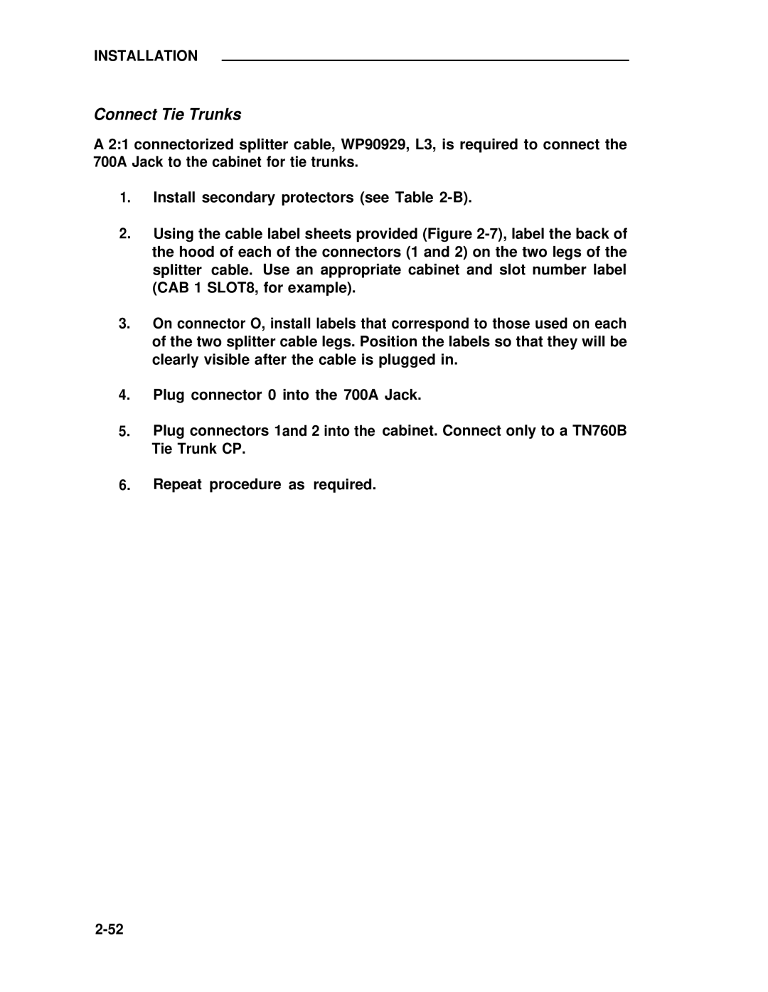 ADTRAN 25 manual Connect Tie Trunks 