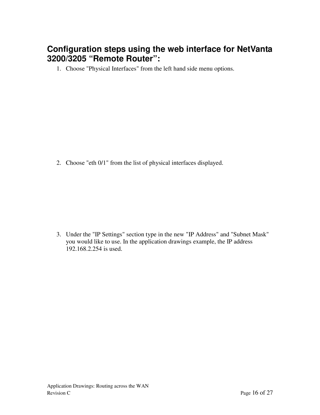 ADTRAN 3200, 3205 manual Application Drawings Routing across the WAN Revision C 