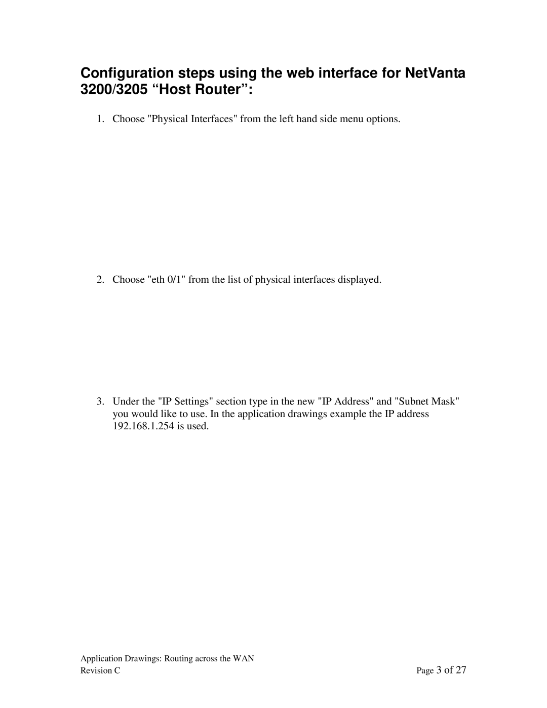 ADTRAN 3205, 3200 manual Application Drawings Routing across the WAN Revision C 