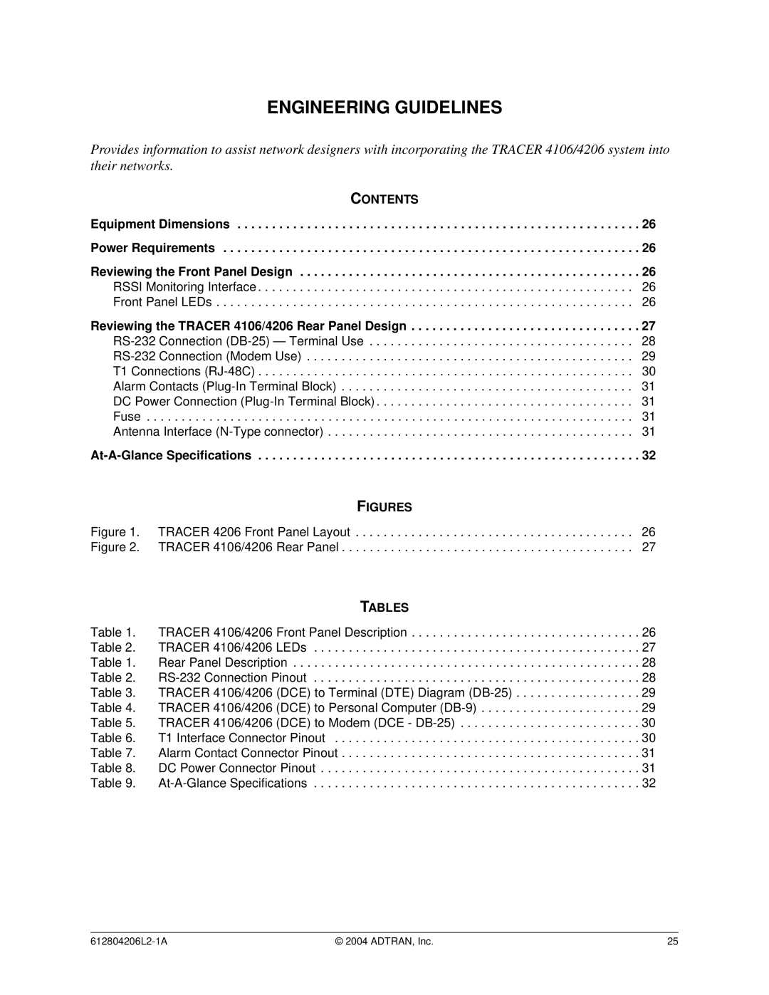 ADTRAN 4206 Plan A, 4106 Plan A system manual Reviewing the Front Panel Design, At-A-Glance Specifications 