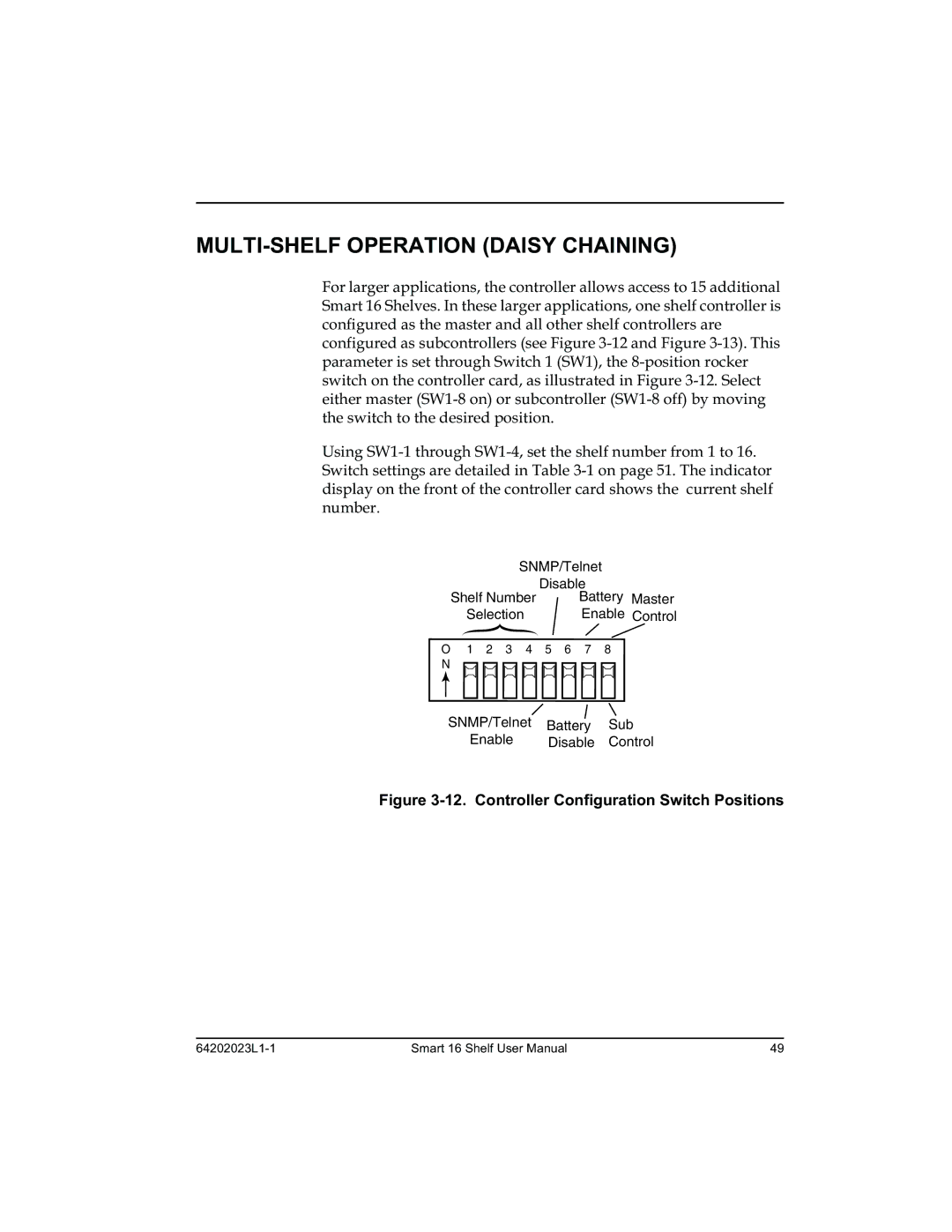 ADTRAN 4202023L4, 4202023L1, 4202023L2, 4202023L3 manual SNMP/Telnet Disable 