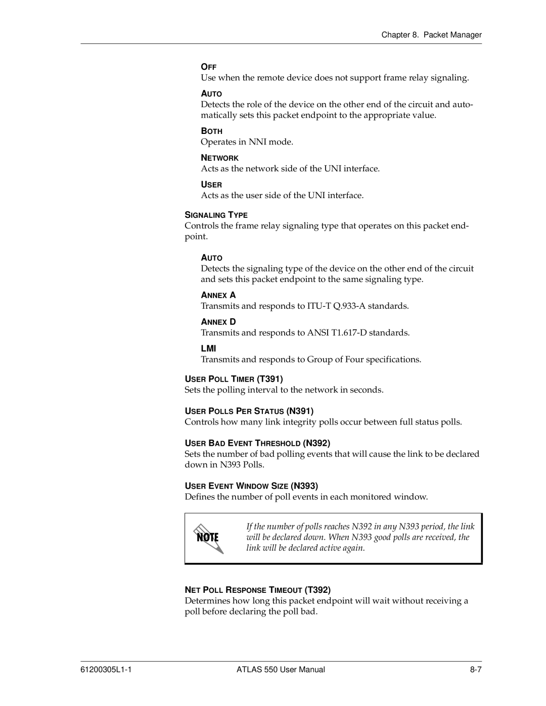 ADTRAN 550 user manual Operates in NNI mode 