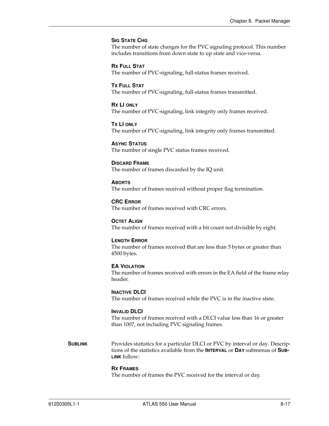 ADTRAN 550 user manual CRC Error 