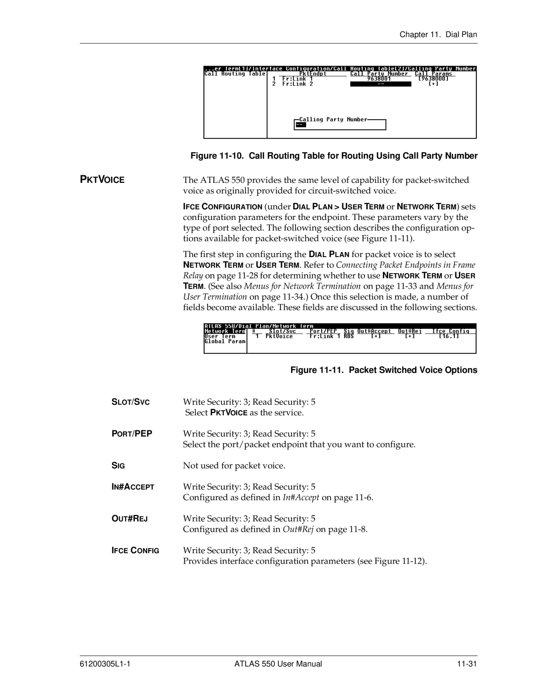 ADTRAN 550 user manual Pktvoice, Ort/Pep 