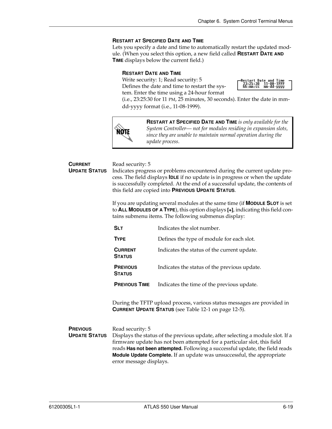 ADTRAN 550 user manual Indicates the slot number 