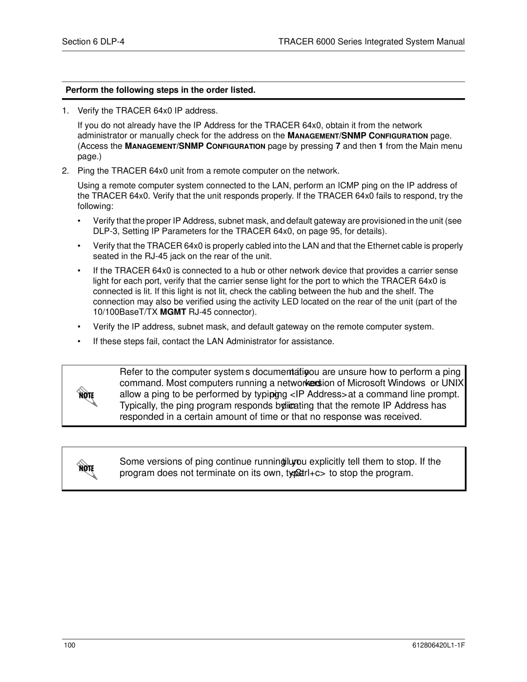 ADTRAN 6000 Series system manual Perform the following steps in the order listed 