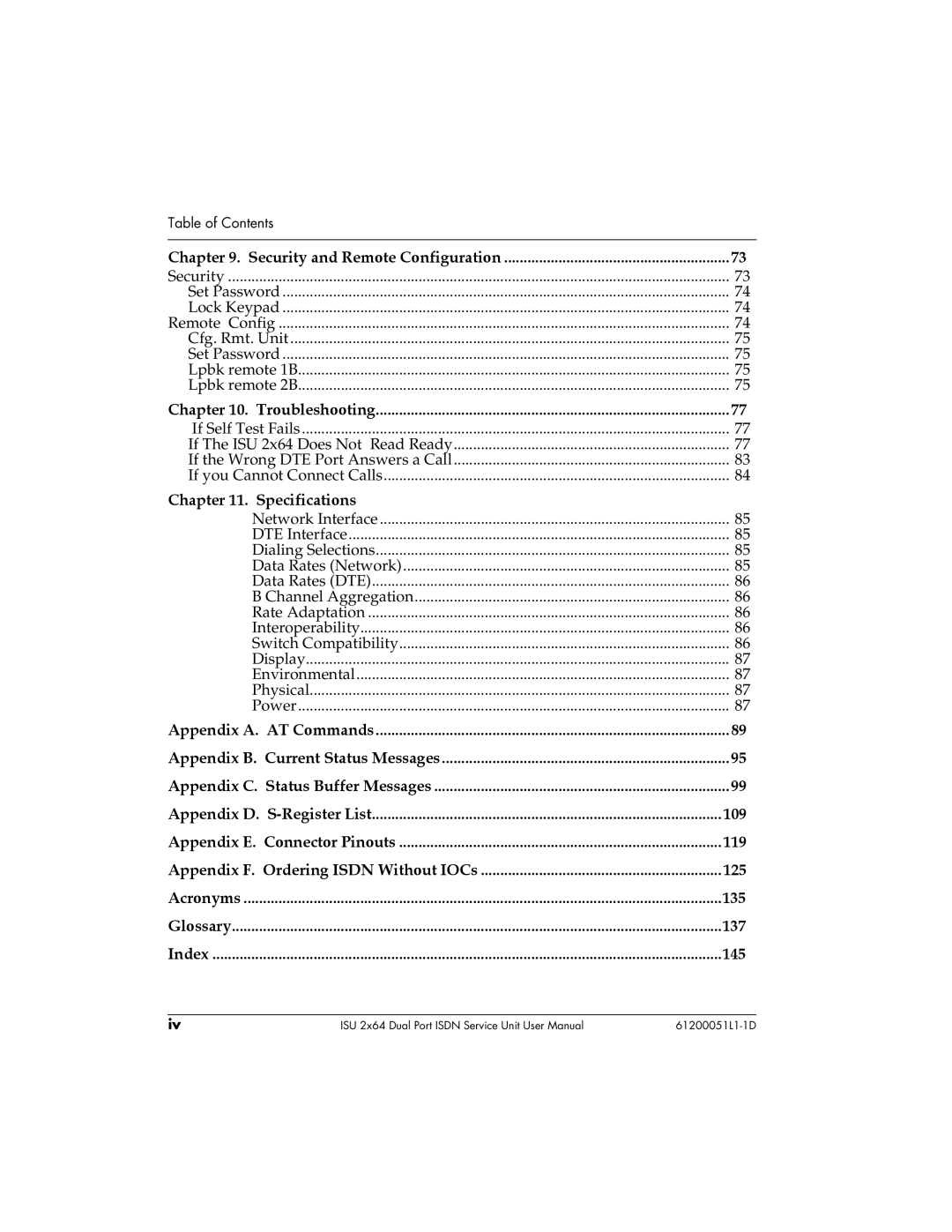 ADTRAN 61200051L1, 1200051L6, 1200051L2, 1200051L5 user manual 109 