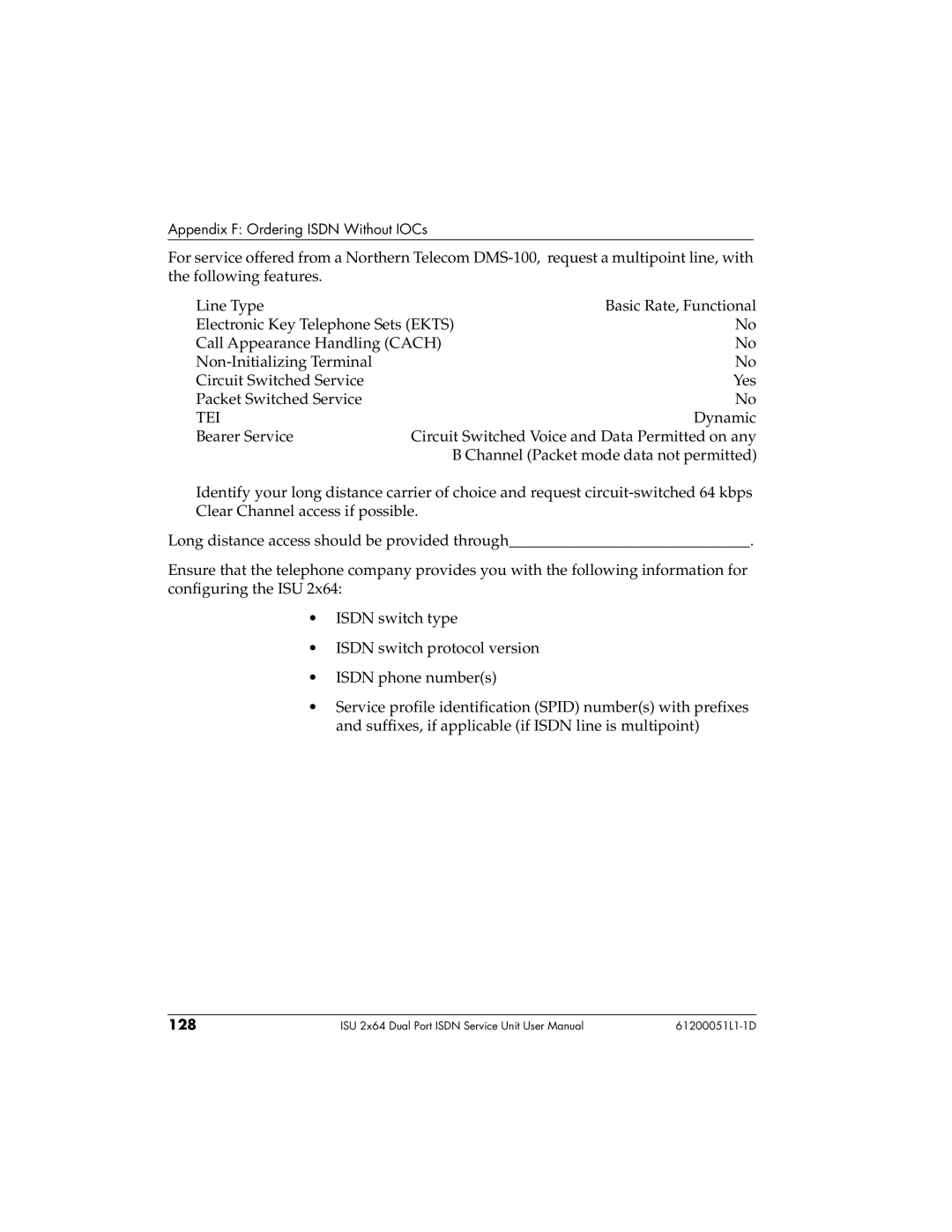 ADTRAN 1200051L2, 61200051L1, 1200051L6, 1200051L5 user manual Tei 