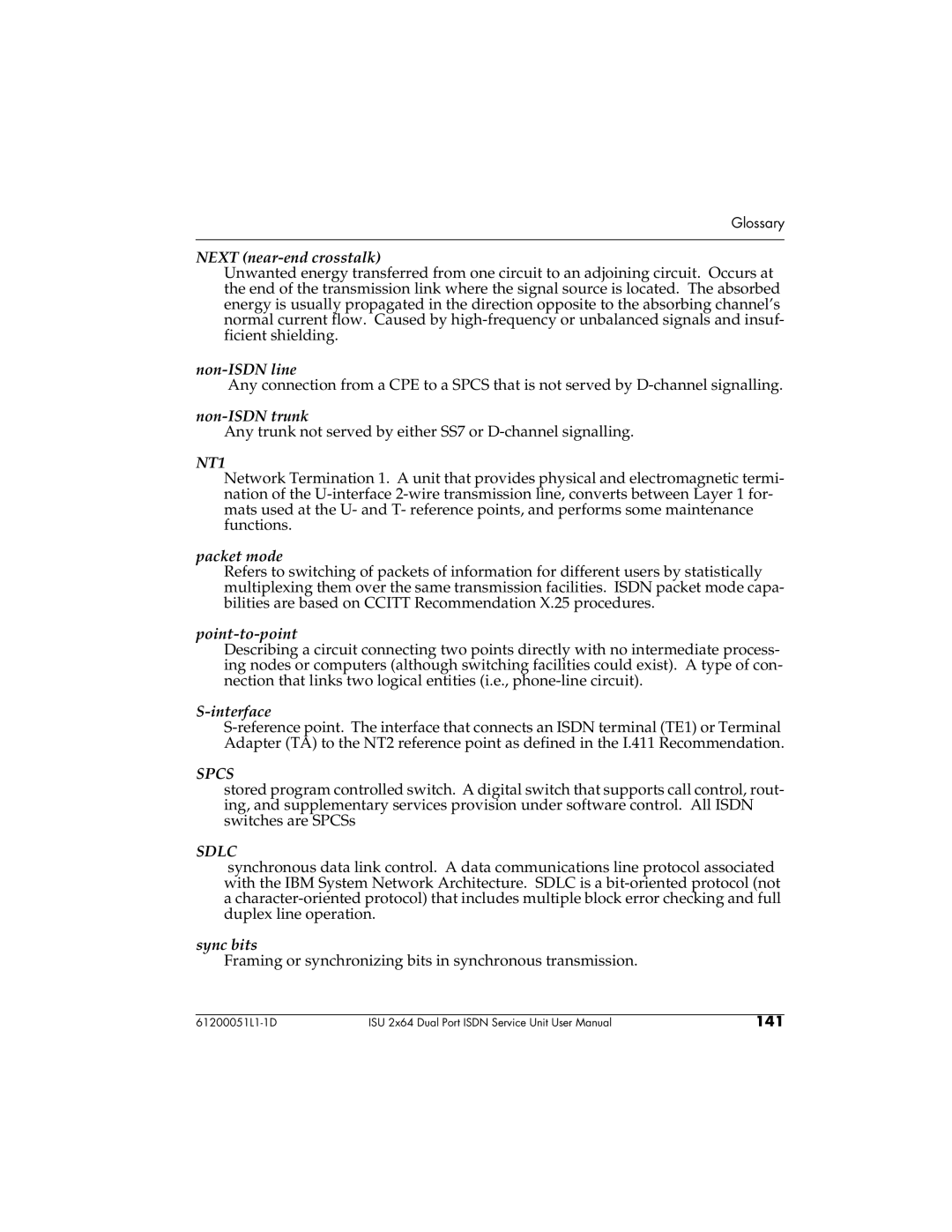 ADTRAN 61200051L1, 1200051L6, 1200051L2, 1200051L5 user manual NT1 