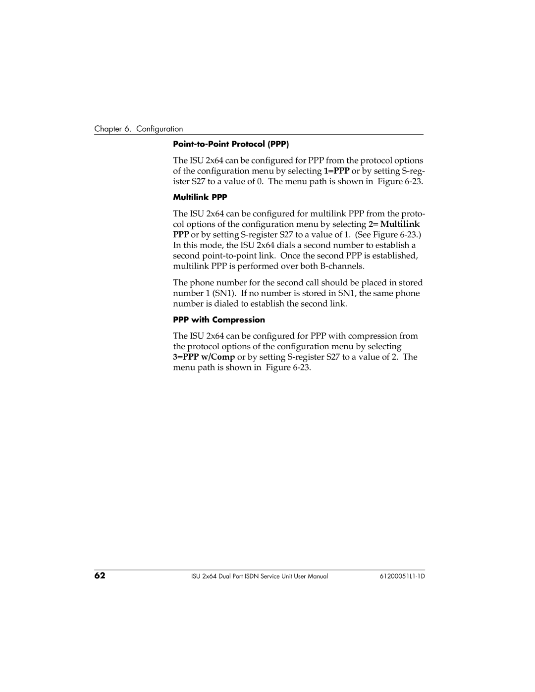 ADTRAN 1200051L6, 61200051L1, 1200051L2, 1200051L5 user manual Point-to-Point Protocol PPP 