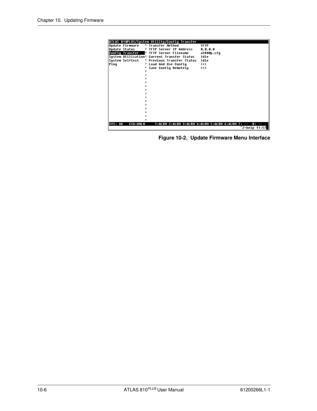 ADTRAN 810 Plus manual 10-6 61200266L1-1 