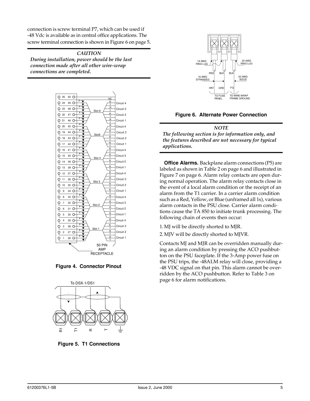 ADTRAN 850 specifications Connector Pinout 