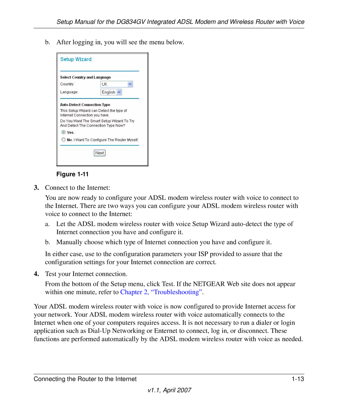 ADTRAN DG834GV manual V1.1, April 