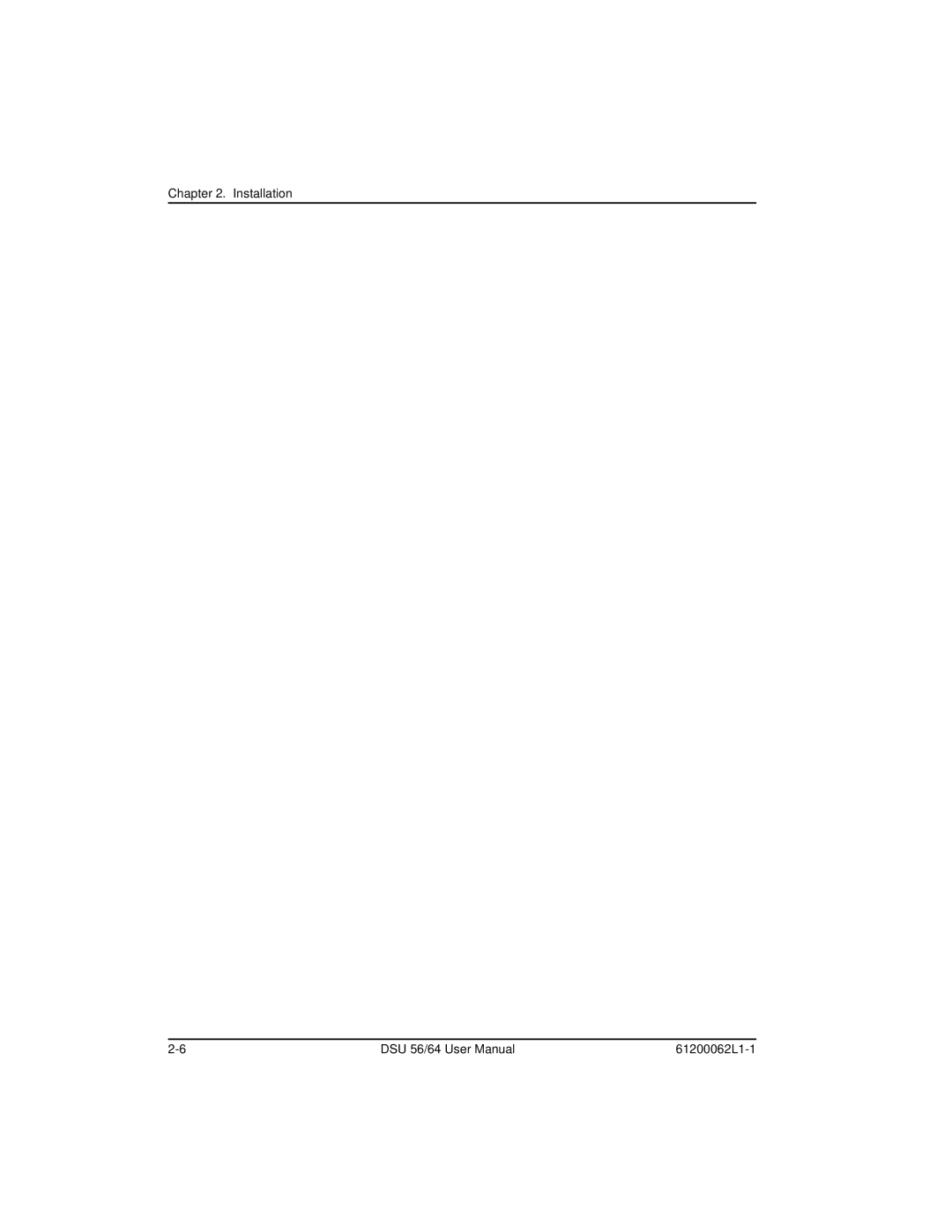 ADTRAN DSU 56 user manual Installation 