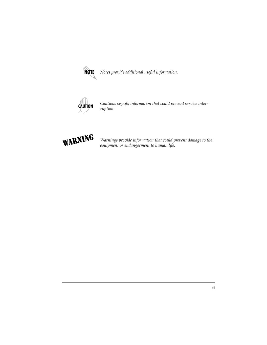 ADTRAN ESU 120e user manual Vii 