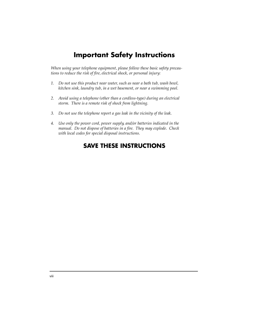 ADTRAN ESU 120e user manual Important Safety Instructions 