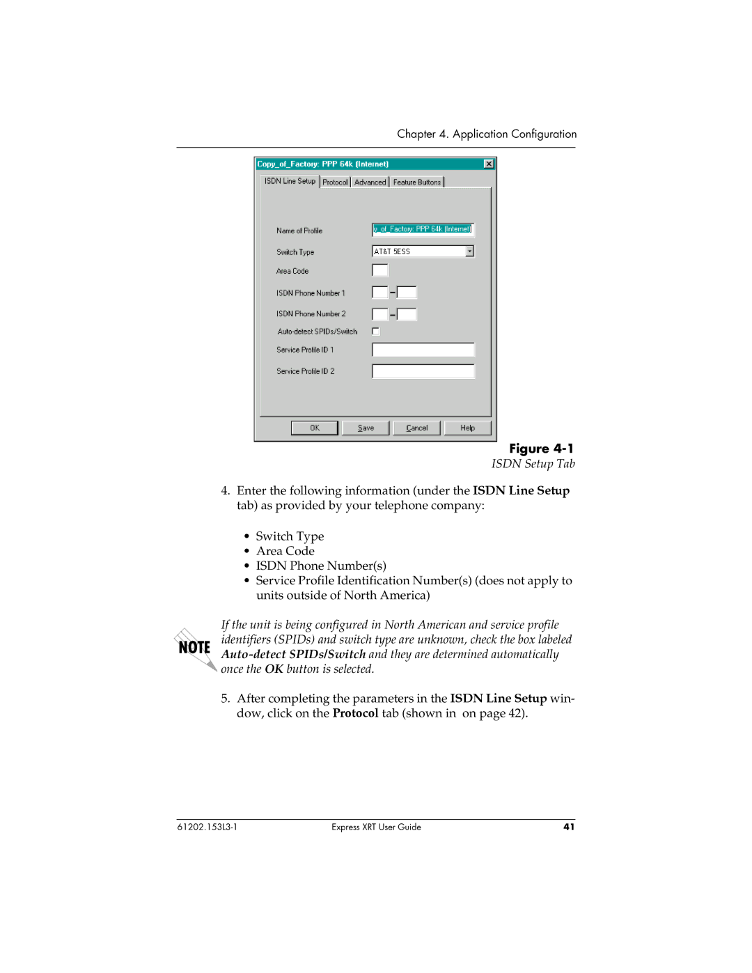 ADTRAN Express XRT manual Isdn Setup Tab 