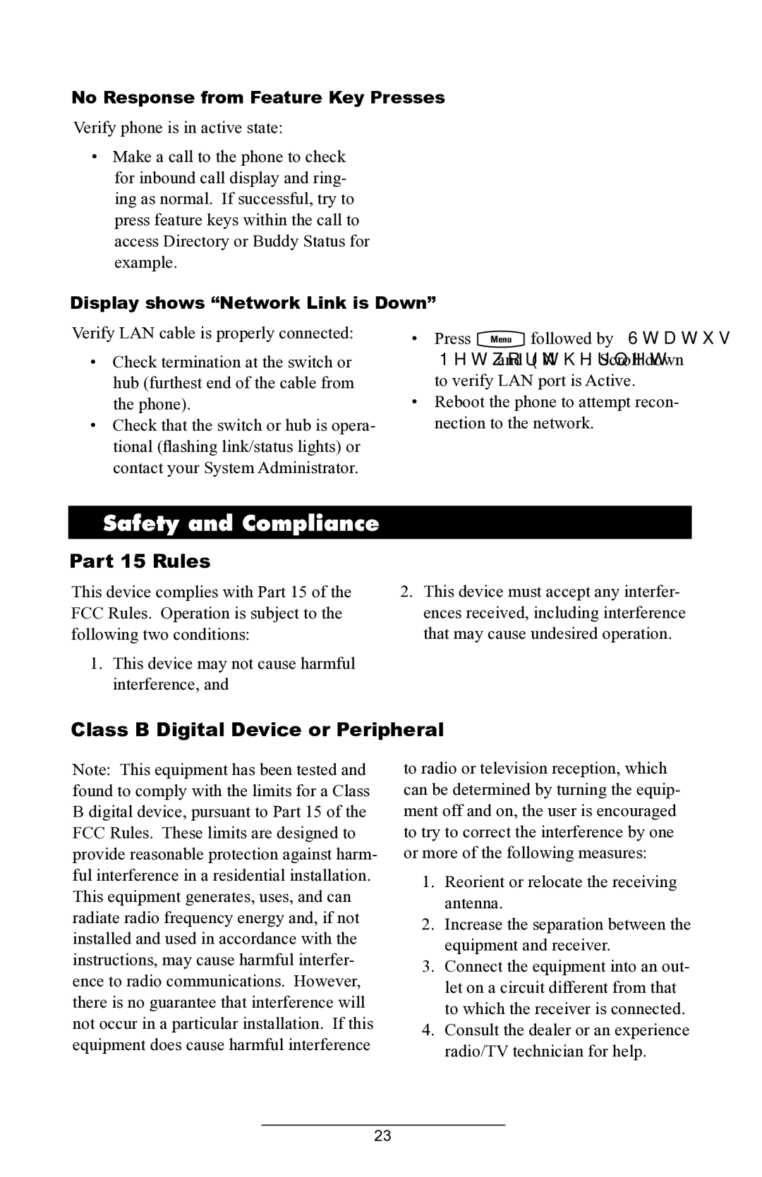 ADTRAN IP 430 manual Safety and Compliance, Part 15 Rules, Class B Digital Device or Peripheral 