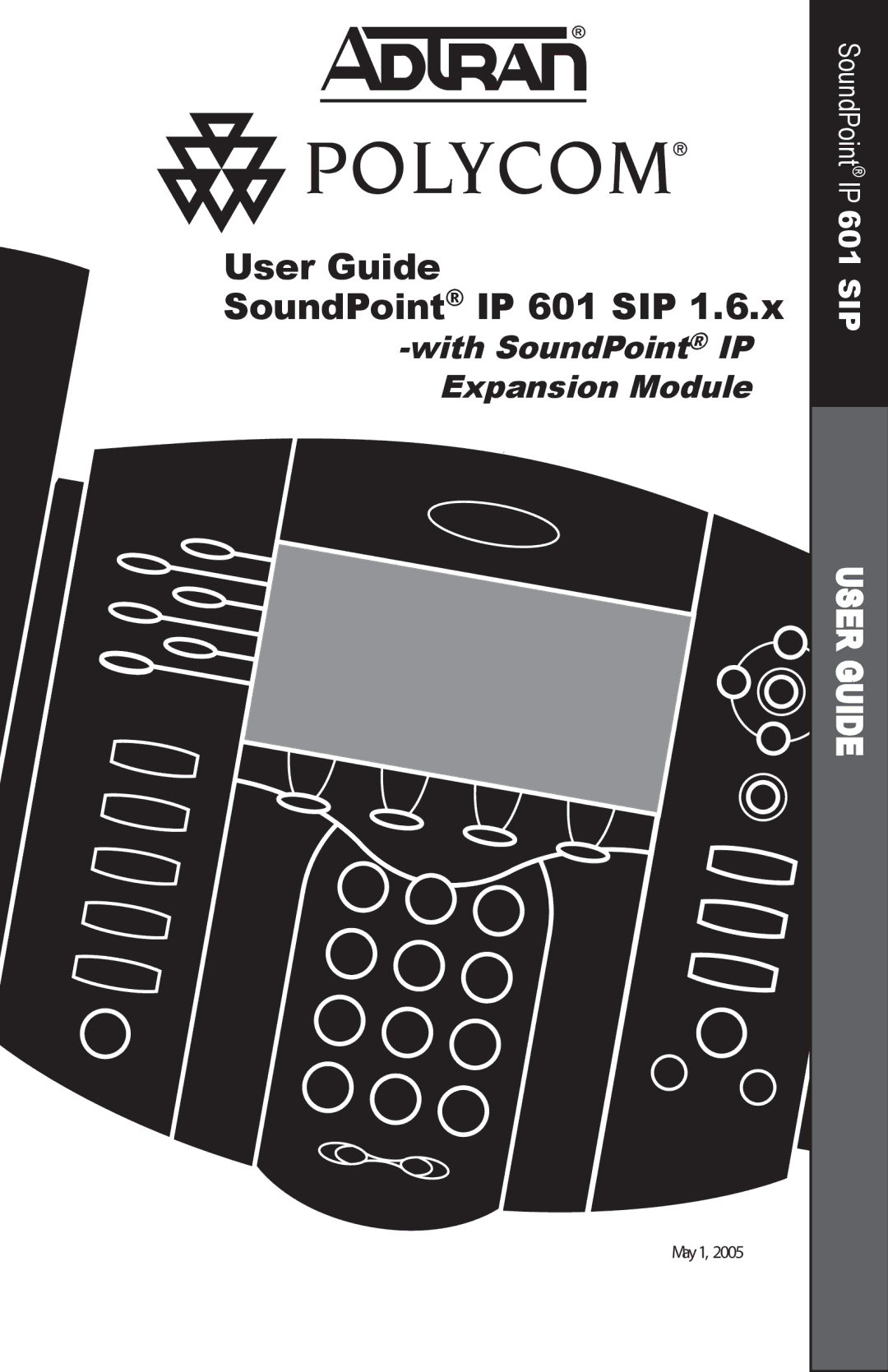 ADTRAN IP601SIP manual User Guide SoundPoint IP 601 SIP 