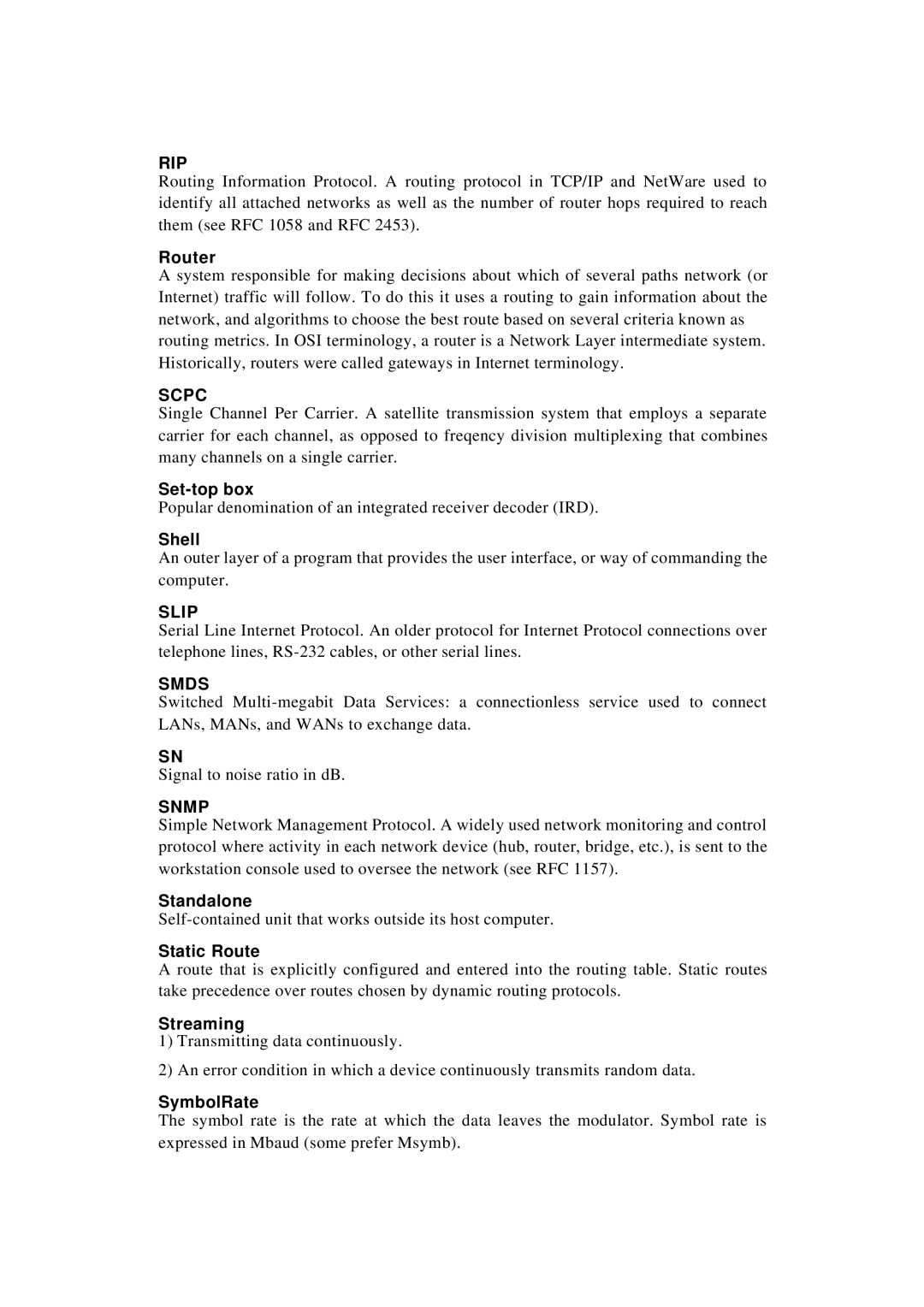 ADTRAN IPR-S1000 manual Rip 