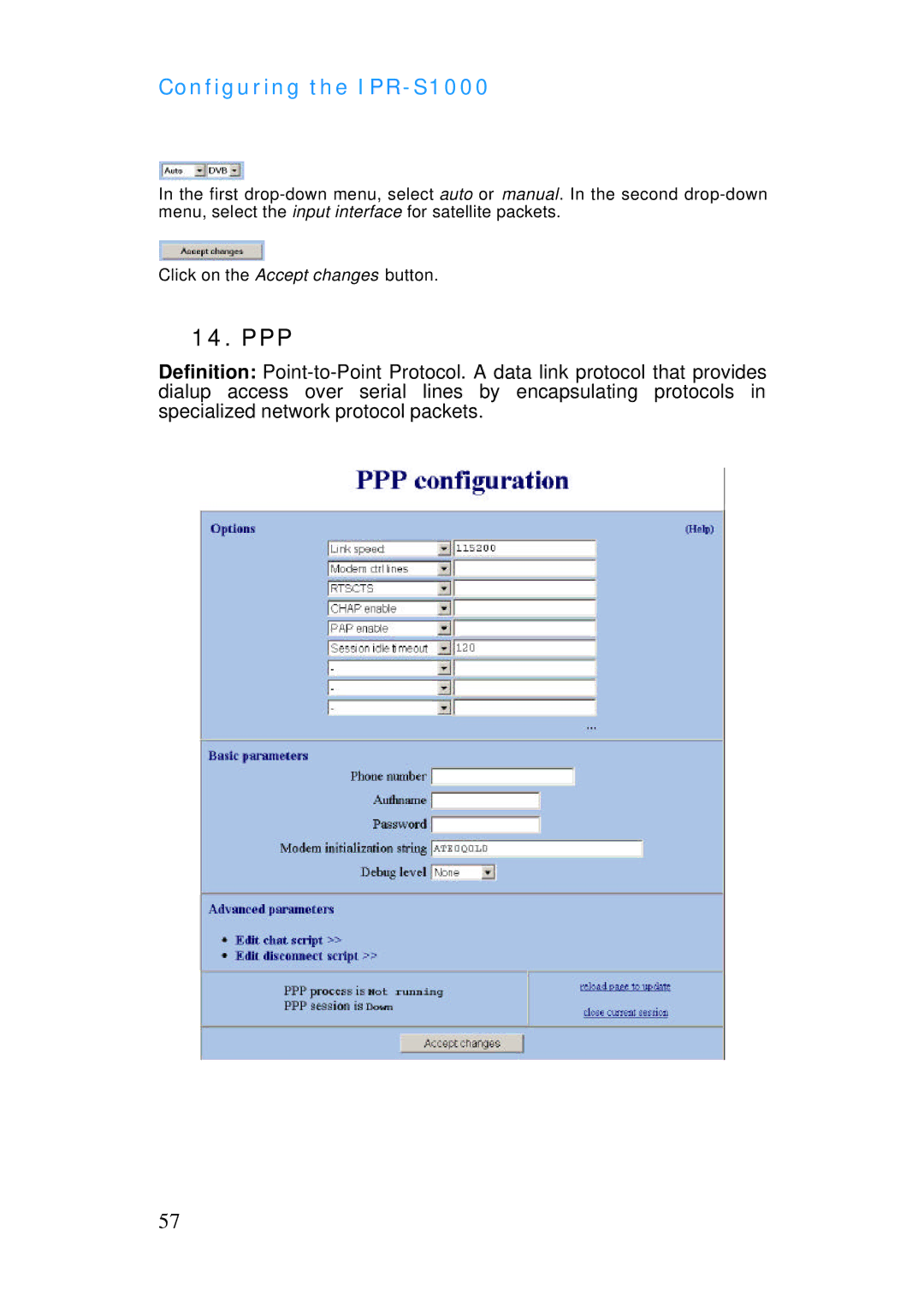 ADTRAN IPR-S1000 manual Ppp 