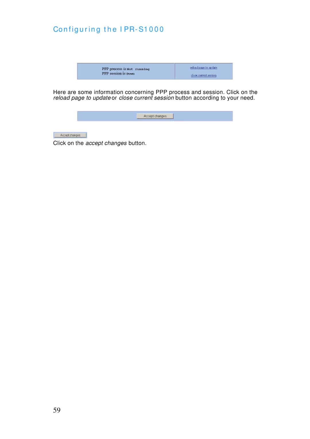 ADTRAN manual Configuring the IPR-S1000 