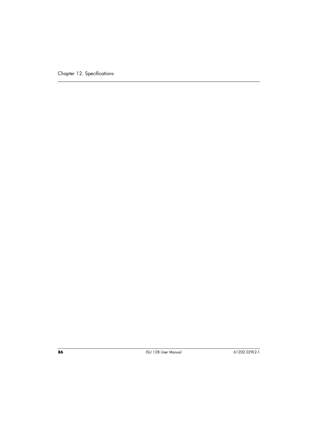 ADTRAN ISU 128 user manual Specifications 