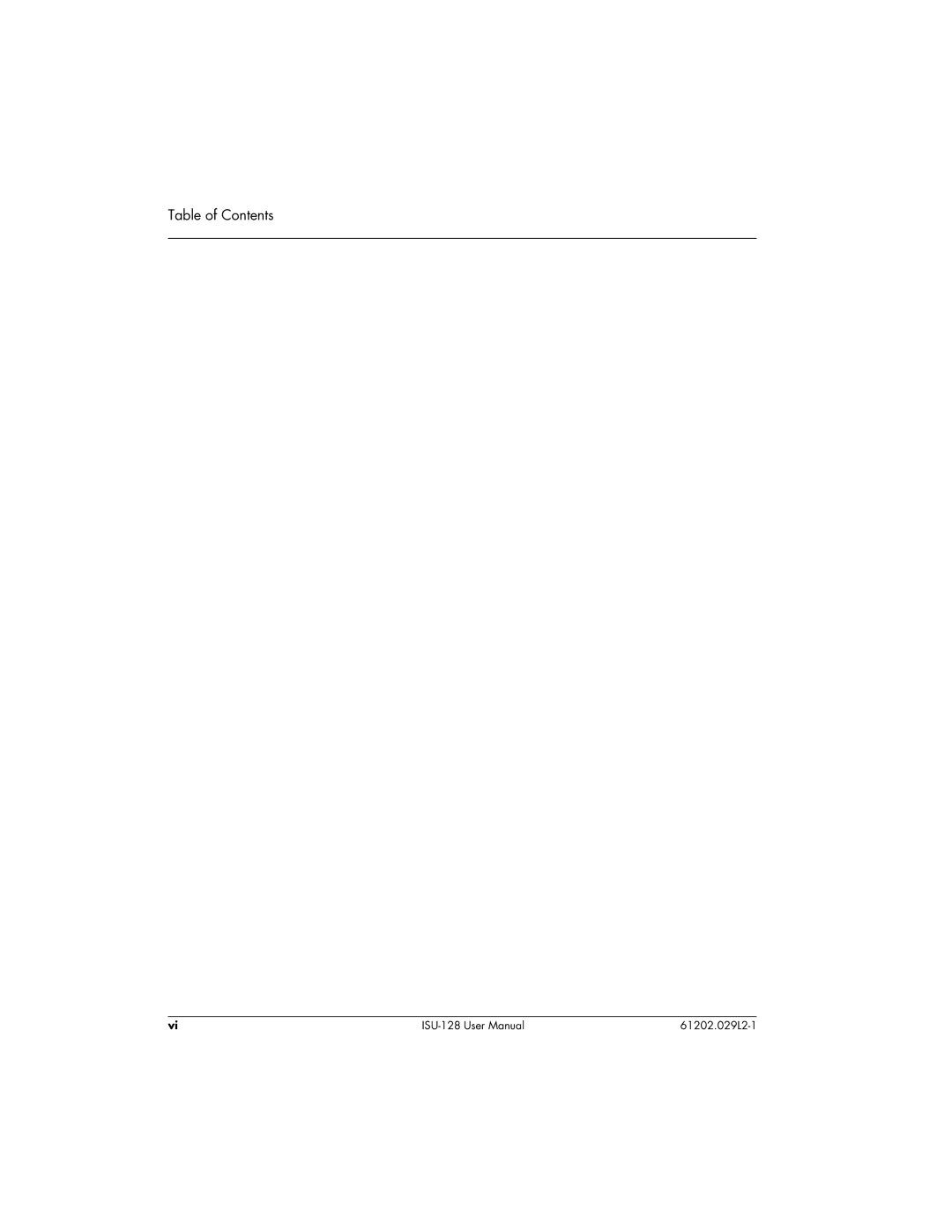 ADTRAN ISU 128 user manual Table of Contents 