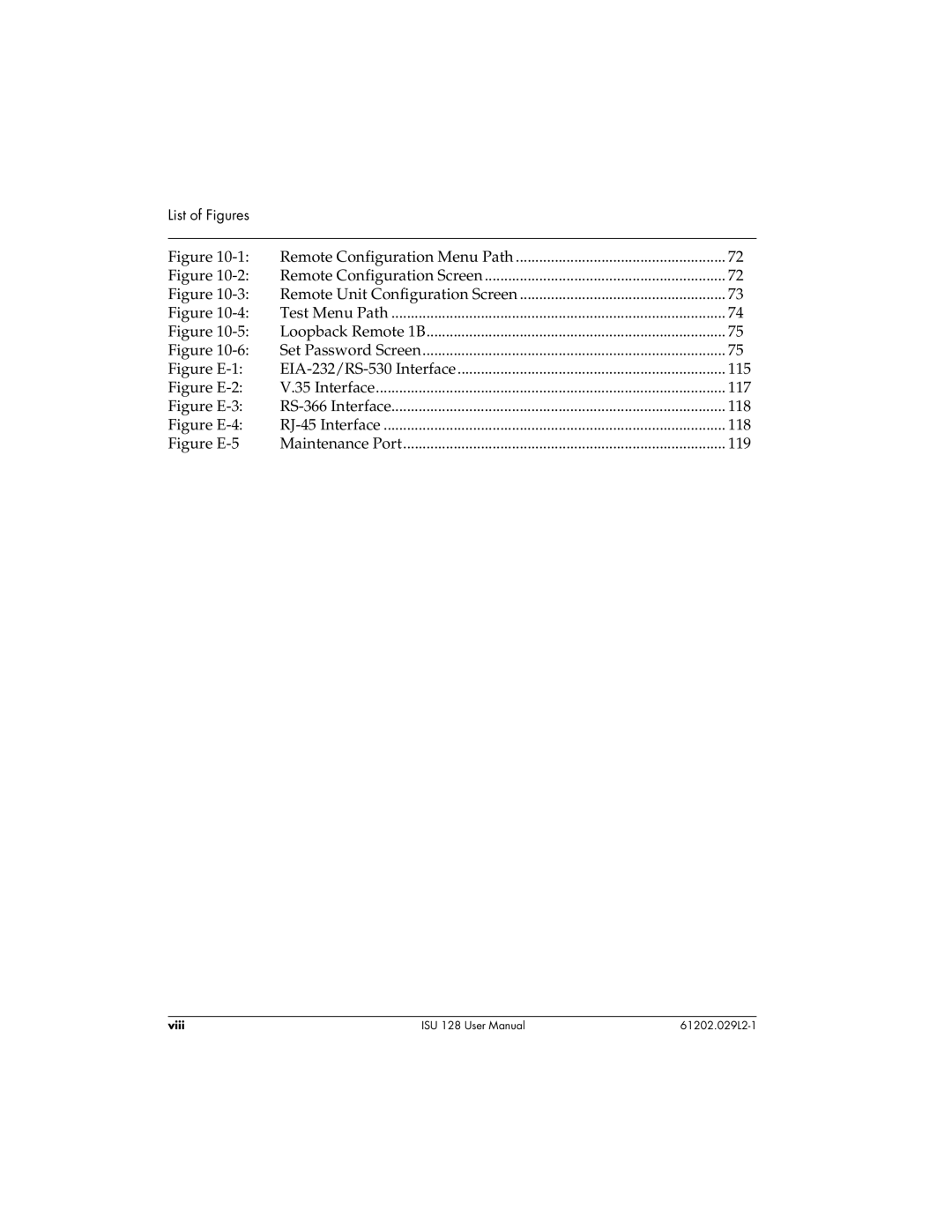 ADTRAN ISU 128 user manual Figure E-1 EIA-232/RS-530 Interface 115 